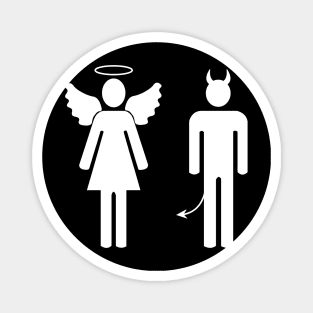 Angel and demon couple Magnet